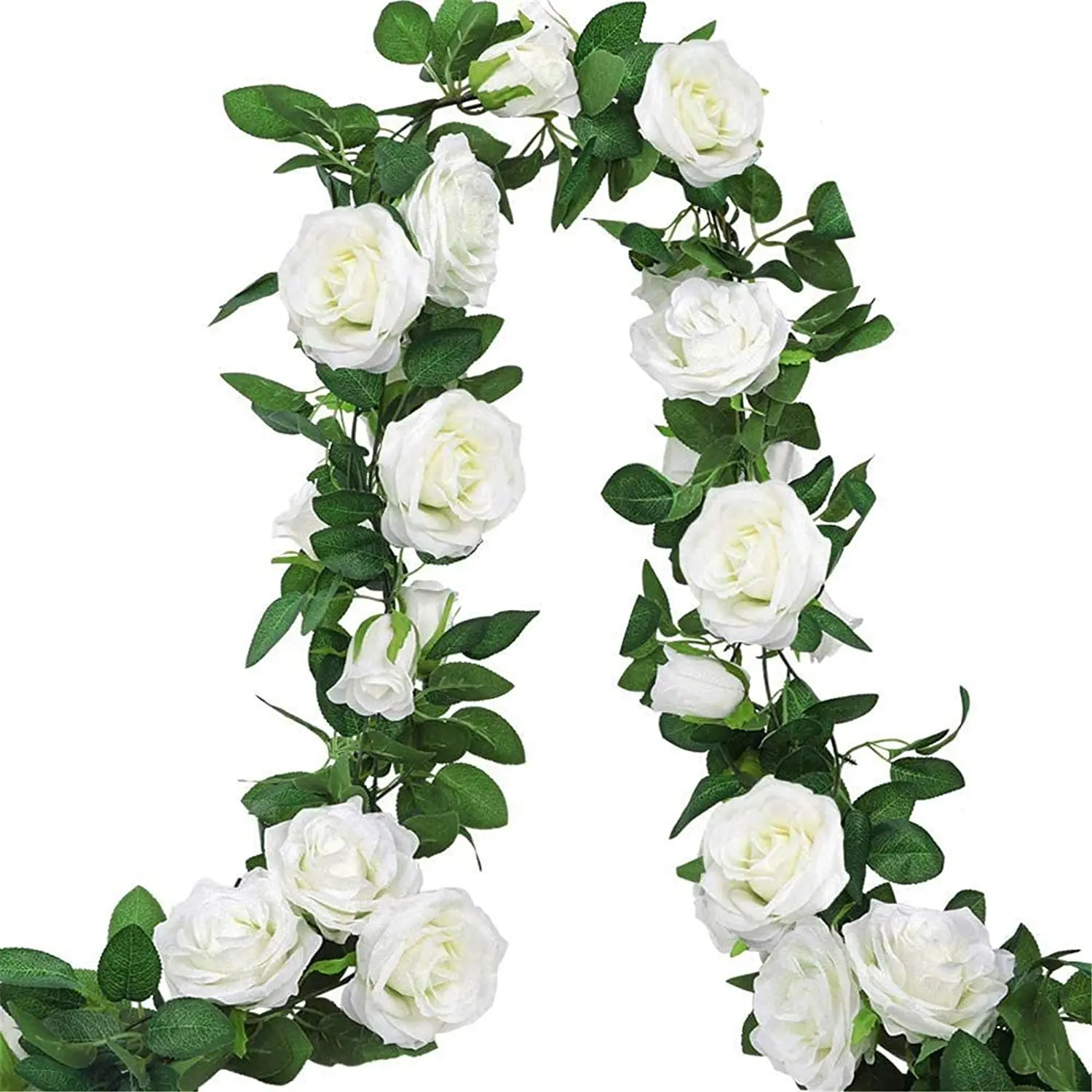 

Искусственные розы из искусственного шелка, 3 шт., 2 м