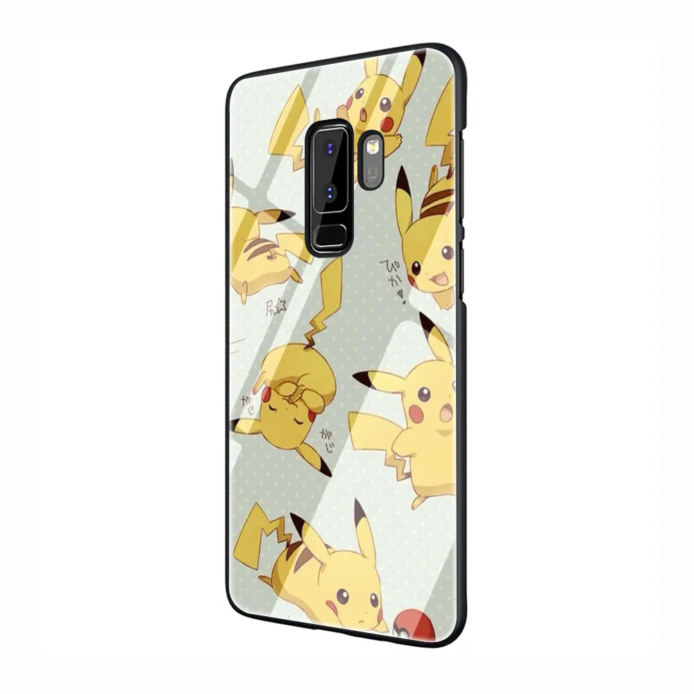 G9 EWAU Пикачу чехол из закаленного стекла для телефона для samsung S7 край S8 S9 S10 Note 8, 9, 10, плюс A10 20 30 40 50 60 70 - Цвет: G9