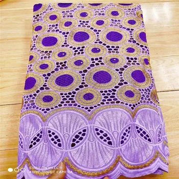 

2020 African Swiss Voile Lace Fabric embroidery lace trim high quality african Dry cotton lace fabric for wedding 3L062303