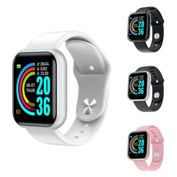 

Y68 Smart Bracelet Women Men Heart Rate Blood Pressure Sport Fitness Tracker Bluetooth For Android IOS Waterproof