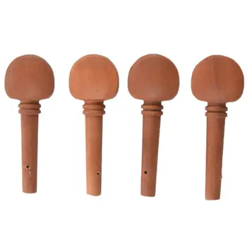 

4pcs 4/4 Size Violin Fiddle Tuning Peg Set Jujube Wooden Replacement for 4/4 Size Violin
