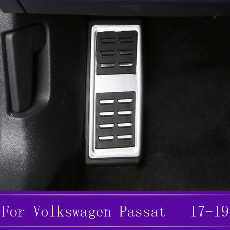 ABS педали крышка подходит для Volkswagen Passat B8 ножной топливный тормоз сцепления крышка автомобиля Стайлинг Аксессуары - Цвет: Rest pedal