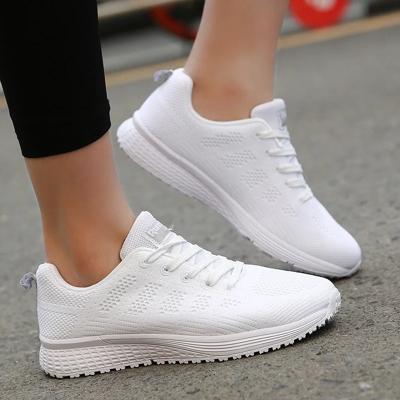 

Sooneeya 2019 White Sneakers Soft Mesh Casual Shoes Woman Flats Summer Walking Outdoor Shoes Women Fashion Ladies Lace Up Flat