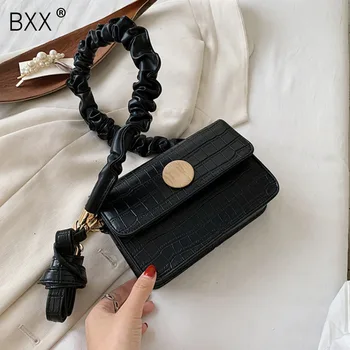 

[BXX] Stone Pattern Small PU Leather Shoulder Bags For Women 2020 Lady Crossbody Bag Female Handbags Design Cross Body Bag HN854