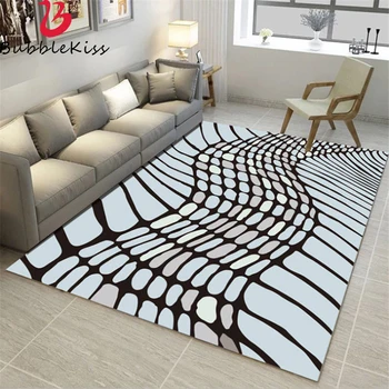 

Bubble Kiss Can Customize 100% Polyester Non-slip Abstract Geometric Pattern Rug Living Room Decoration Coffee Table Mat