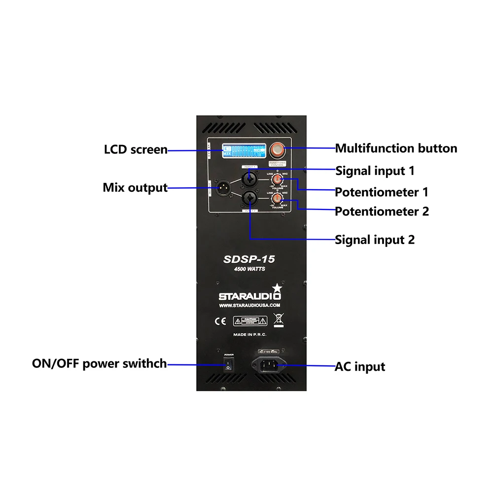dsp ktv clubs bar stage audio speaker