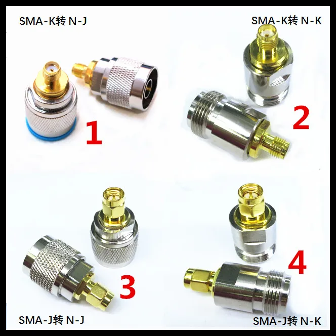 

2PCS SMA/N-KJ SMA to N type RF adapter from mother to father to mother to mother