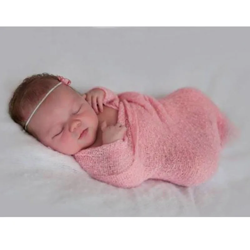 40*150 см стрейч трикотажная обертка новорожденный реквизит для фотосессии детское одеяло искусственный шелк обертывание s шарф-гамак для беременных пеленания Bebe Photo