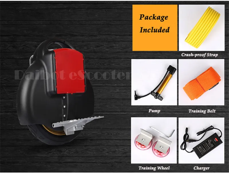 Daibot Electric Unicycle Scooter One Wheel Self Balancing Scooters With Training Wheel 14 Inch 60V Monowheel Scooter             (3)