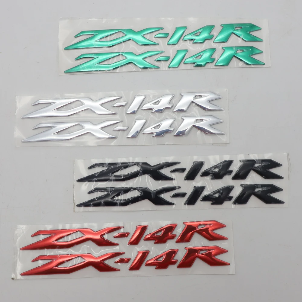 

Motorcycle Emblem Badge Decal 3D Tank Wheel Logo For Kawasaki ZX-14R ZX14R Sticker