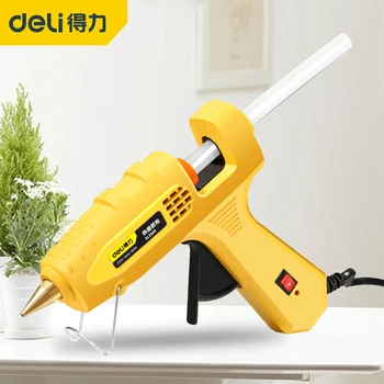 

DELI 80W Hot Melt Glue Gun Set With Glue Stick Industrial Mini 20W Glue Guns Thermo Electric Heat Temperature Repair Tool