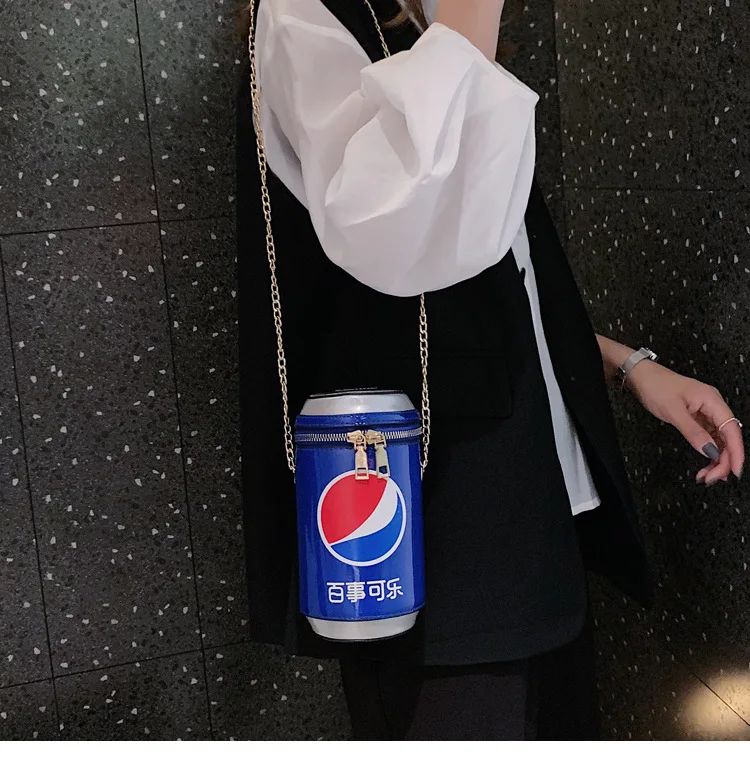 Crossbody Bags Woman Package Cola Mobile Phone Chain Package Oblique Satchel Woman Bucket Packet Mini-bag