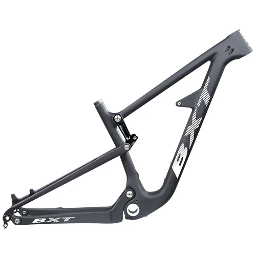 Full Suspension Carbon mtb All Mountain Bikes Frame 29er S/M/L/XL Bike Bicycle Frame AM 29er 142/148*12mm Cycling Carbon Frame - Цвет: BXT white logo