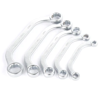 

5Pcs / Set 8-10 / 11-13 / 14-15 / 17-19 / 21-22mm C Type Plum Wrench Spanner Set Auto Repair Wrench Tool