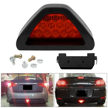 

Universal Fog Lamp Triangle Car Brake Light DRL Red 12LED Rear Tail Light Universal LED Flash Bulbs Car Motor External Lights