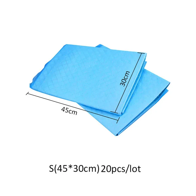 S 20PCS 20/50/100 шт многофункциональная пеленка для животных супер абсорбент мочи учебная площадка антибактериальный дезодорант для домашних животных подгузник для собак чистящее средство - Цвет: S 20PCS