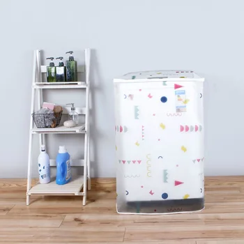 

Wave Wheel Washing Machine Dust Cover Durable Waterproof Washing Machine Cover Zippered Household Dustproof Covers Home Decor