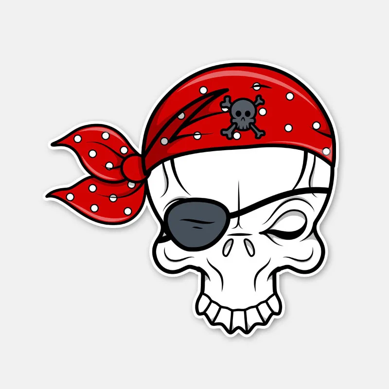 

Personality Car Sticker AHeadscarf Pirates KK Vinyl Decorative Motorcycle Decals Auto Accessories PVC 11.2cm X 10.5cm
