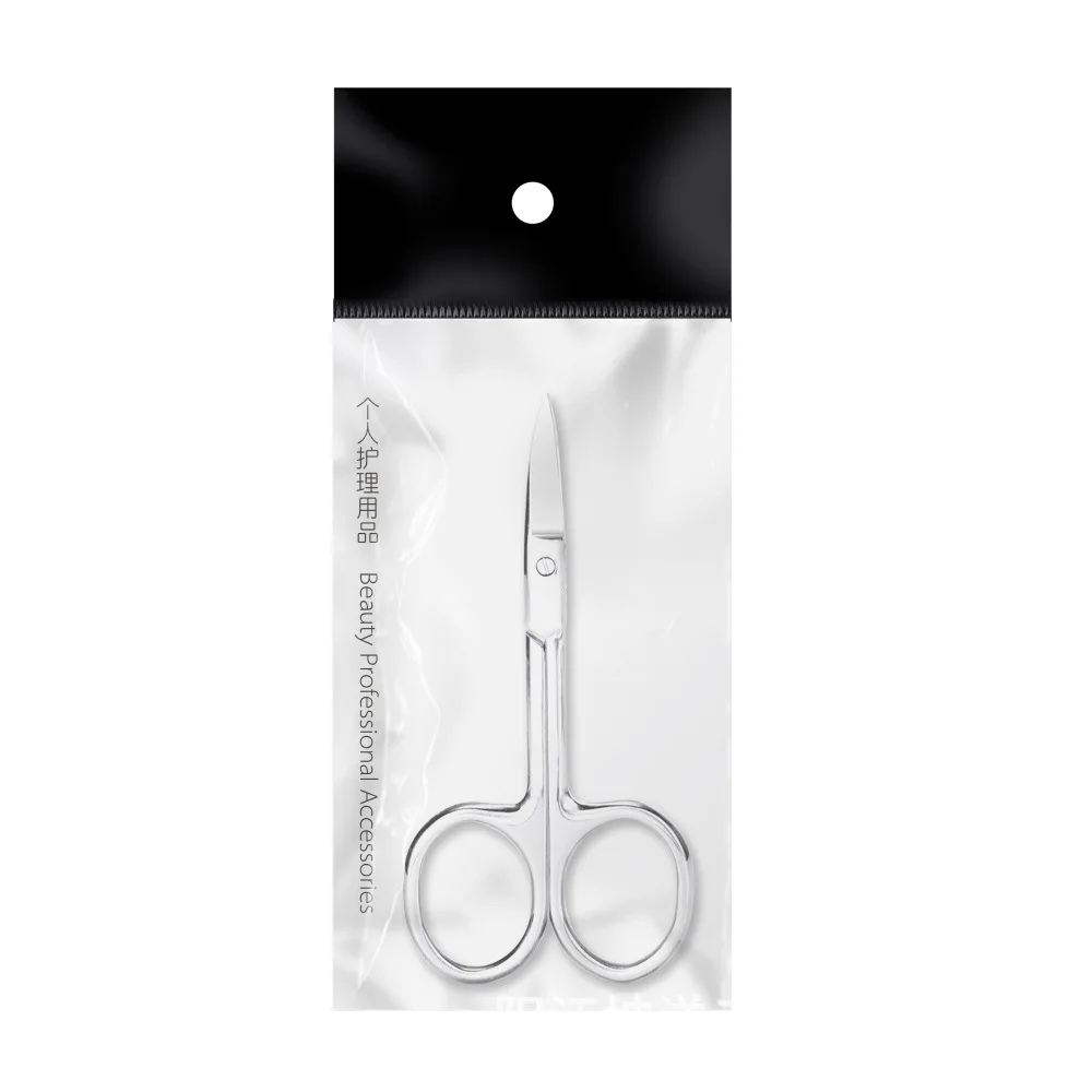 LIZY 3.5mm Thickness Eyelash Scissors Stainless Steel Small Scissors for Cuticula Scissors for Nails Manicure with A Curve 5