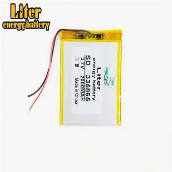 

335865 3.7V 2000mAh Lithium Polymer LiPo Rechargeable Battery cells For MP4 MP5 PAD GPS Vedio Camera Electric Toys