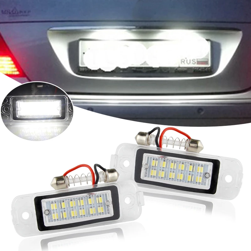 2PcsLEDLicenseNumberPlateLightForMercedesBenzW203W211C219