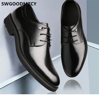 

Men Dress Shoes Leather Shoes Men Oxford Business Shoes Italian Chaussure Homme Mariage Sapato Social Masculino Erkek Ayakkabi