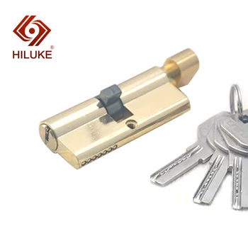 

HILUKE 70mm zinc alloy five keys lock core household single open door lock cylinder high quality ZS70.5