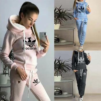 

Two Piece Set Women Clothes Tracksuit Hooded Sweatshirts Ropa Mujer Pullover Hoodies Pants Suits Casual Ensemble Femme