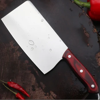 

SHUOJI Chinese Kitchen Knives 4Cr13 Stainless Steel Cleaver Cutter Cooking Chefs Knife Professional Kitchen Accessories Tools