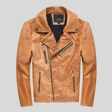 Tcyeek зимняя осенняя куртка из натуральной кожи мужская куртка Streetweaar из натуральной овчины мужская Байкерская винтажная куртка из коровьей кожи hiver