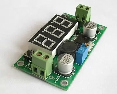 Dc--Dc Buck Step Down Converter Module Lm2596 Regolatore Di Tensione + Voltmetro Led Elettronica Fai Da Te