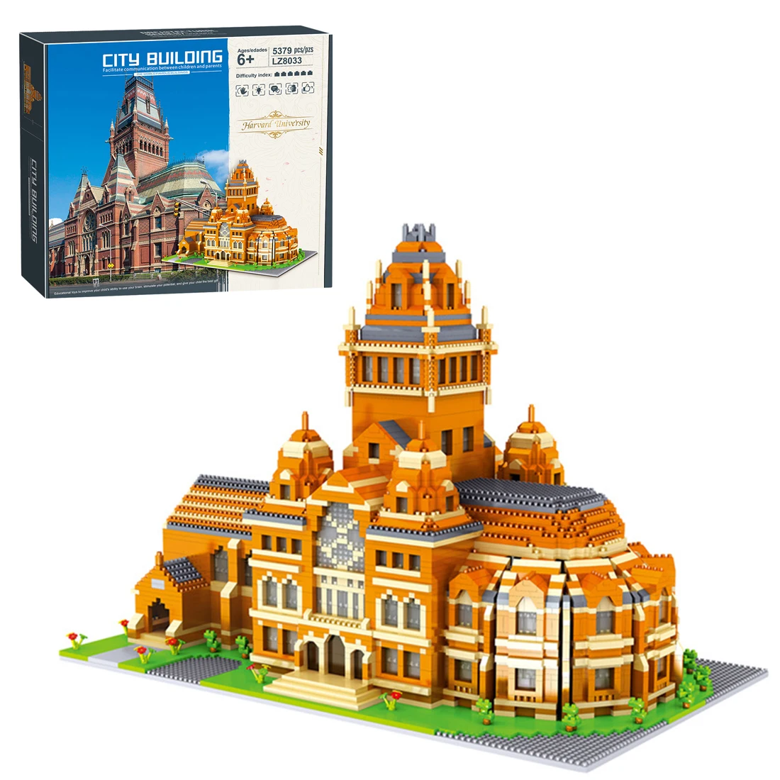 

5379Pcs Famous University Architecture City Model DIY Construction Toy DIY Miniature Assembly Bricks Toys Gift