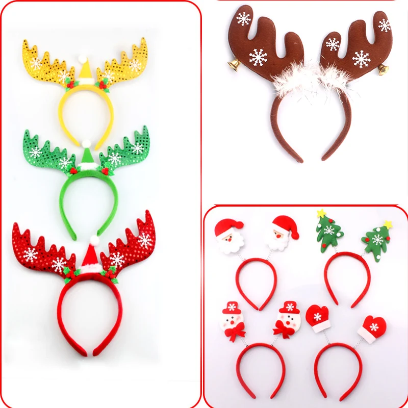 Christmas Headbands Decoration Headband Headband Led Light Hairband Hairband Accessories Women Headwear