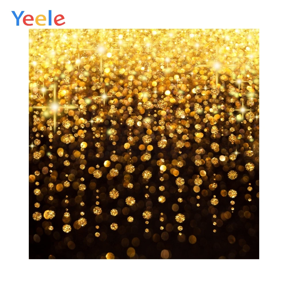 

Golden Shiny Light Brokeh Scene Baby Shower Photo Backdrop Children Birthday Photography Background For Photo Studio Photocall