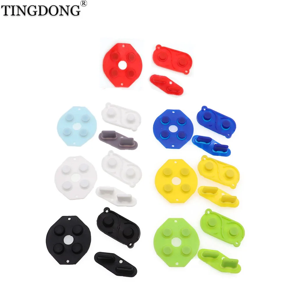 

100sets Silicon Rubber Conductive Button A-B D-Pad for Nintend Game Boy Color GBC Shell Housing Silicone Start Select Keypad