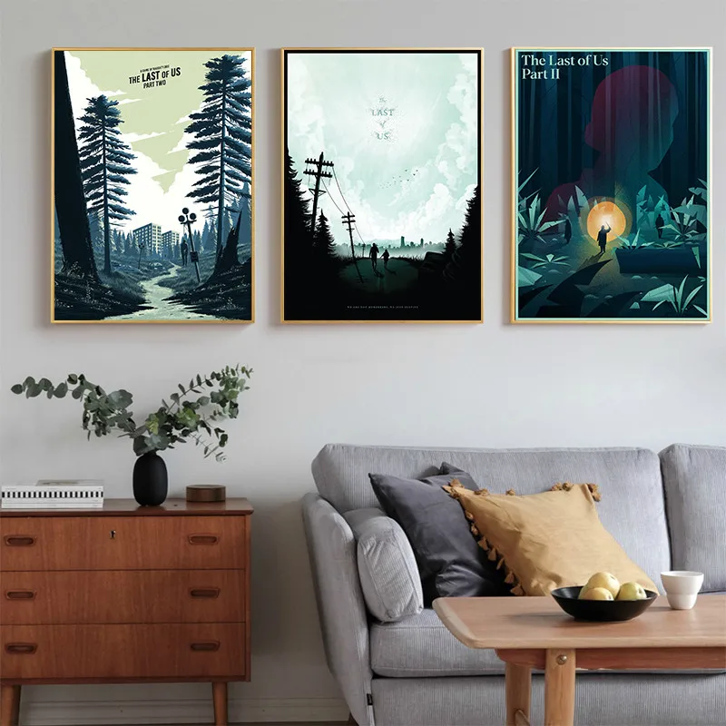 The Last Of Us Video Game Zombie Survival Canvas Painting Wall ...