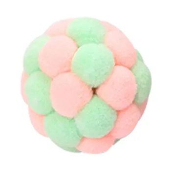 

Pet Cat Toy With Colorful Plush Ball Box Packing