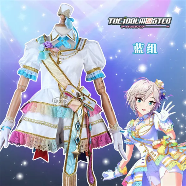 

Anime THE IDOLM@STER 4th Anniversary Memorial Trust Me Anna Stasia yellow group Concert Dress Full sets A