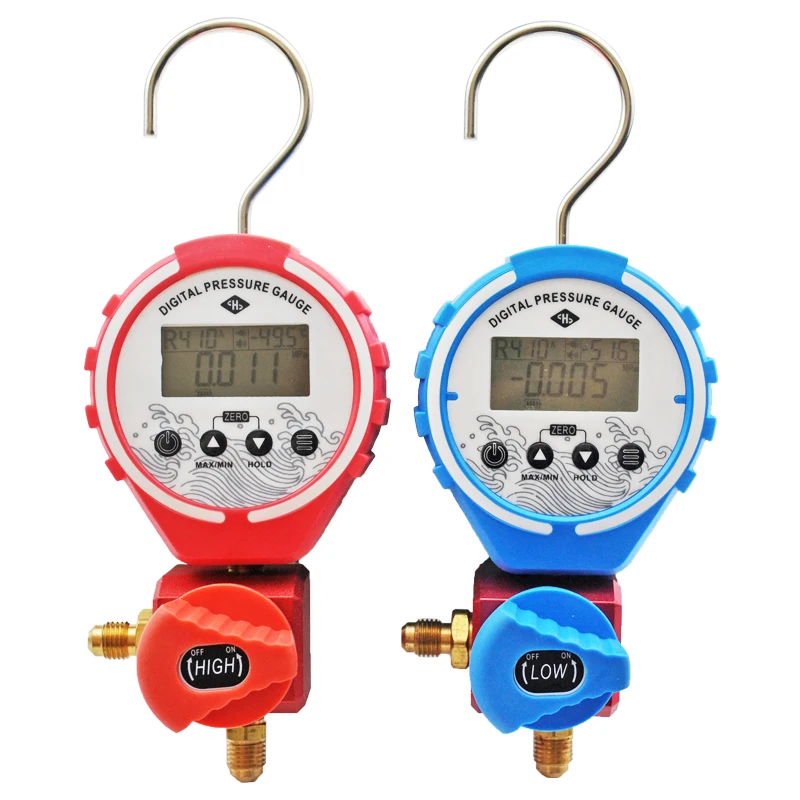 Digital pressure gauge manifold digital Refrigeration Tester Vacuum