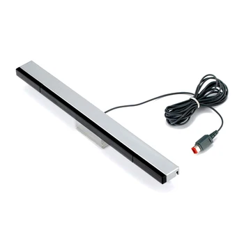 

Sensor Bar Receiver For Nintendo Wii & Wii U With Stand Holder Wired Infrared Receiver
