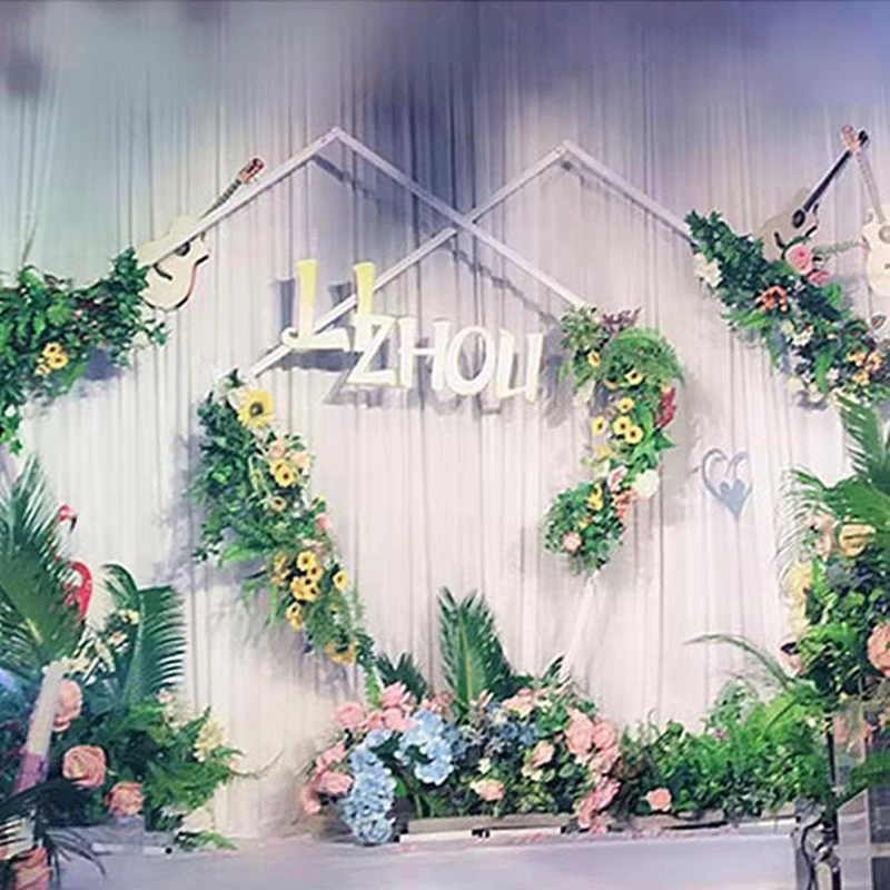 2 шт Железный Свадебный плинтус украшение арки фон стенд для сцены Свадебные украшения плинтус