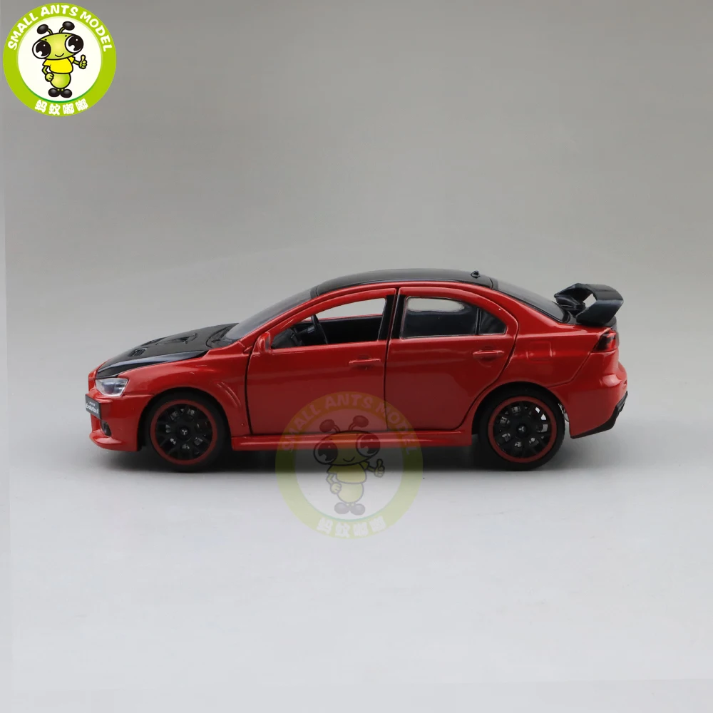 1/32 JACKIEKIM Mitsubishi Lancer EVO X 10 BBS RHD с черной крышей литая модель автомобиля игрушки для детей Подарки для мальчиков девочек