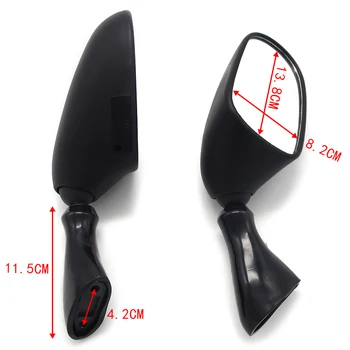 

Motorcycle Aluminum Rearview Mirrors for Suzuki 56500-08F10 56600-08F10 GSX600F 1998-2006 GSX750F Katana 1998-2006