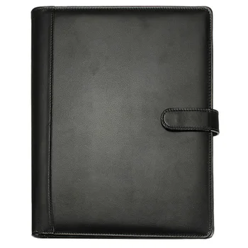 

Black A4 Executive Conference Folder Portfolio PU Leather Document Organiser