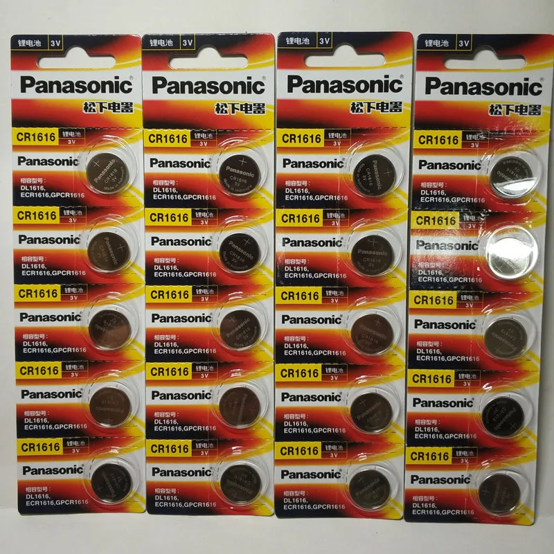 20шт Подлинная Panasonic аккумулятор cr1616 3v кнопочный Миниатюрный элемент питания для часов компьютерная игрушка re