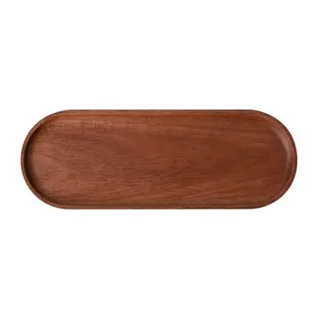 

Japanese style Acacia Wooden Tray Oval Plate Tableware Tray