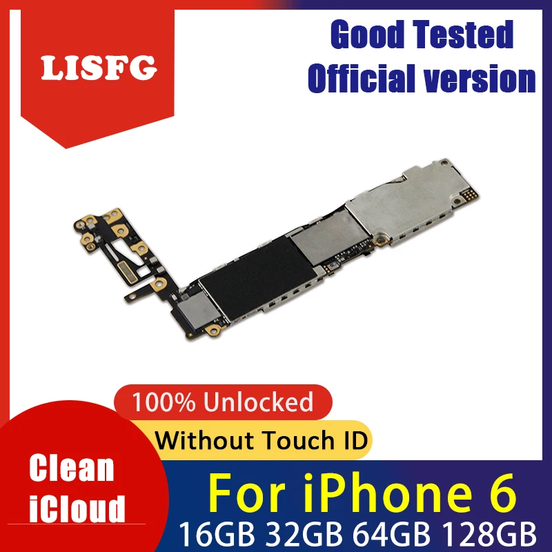 

Good Working 100% Original 16GB 32GB 64GB Motherboard for iPhone 6 6G Factory Unlocked Mainboard Logic Board with IOS system