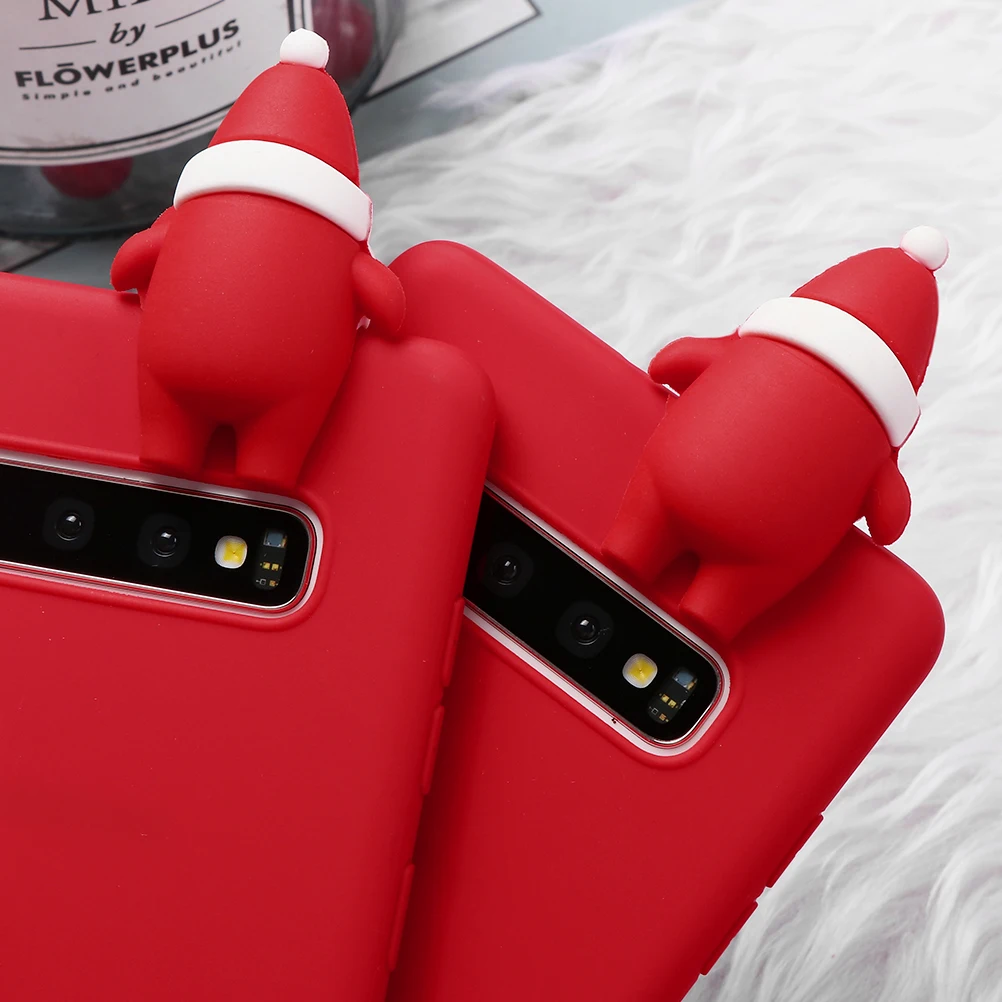 Рождественский из ТПУ чехол s для samsung Galaxy M10 M20 M30 A40 A60 A70 Примечание 10 9 8 J7 J6 J4 Plus J8 J5 J3 Prime чехол