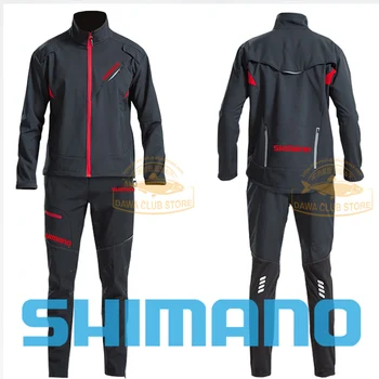 

2021 SHIMANO Fishing Jacket Waterproof Cycling Jacket Fishing Pants Winter Warm Windbreak Men Fishing Clothes Cycling Clothing