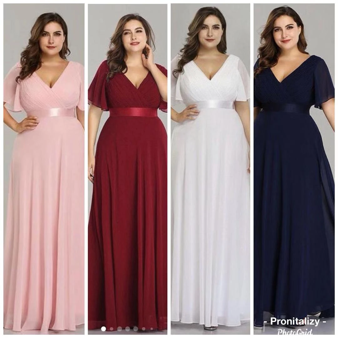 white chiffon wrap dress